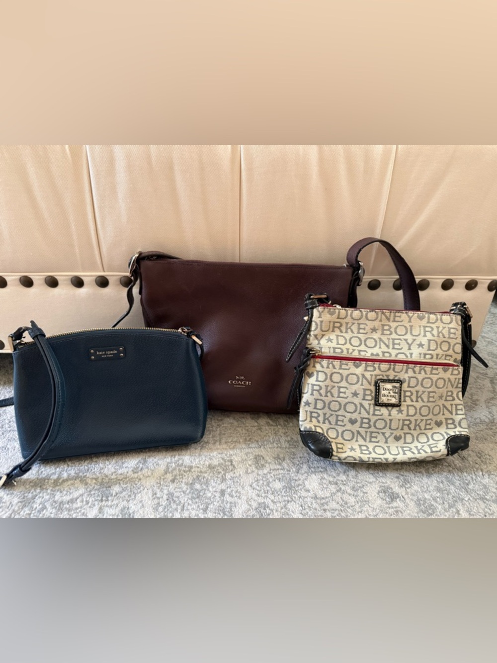 Lot of 3 Bags Dooney & Bourke, Coach & Kate Spade